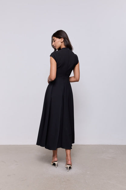 Cap Sleeve Midi Dress