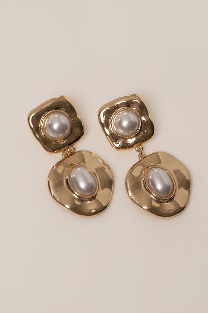 Gold Kai Pearl Dangle Earrings