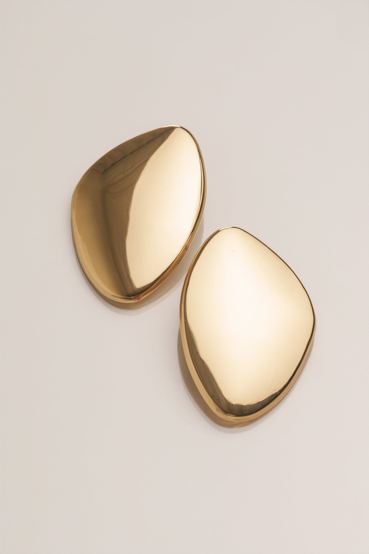 Gold Becca Oval Earrings