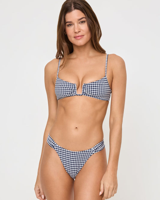 Peyton Bikini Top - Atta Girl Gingham