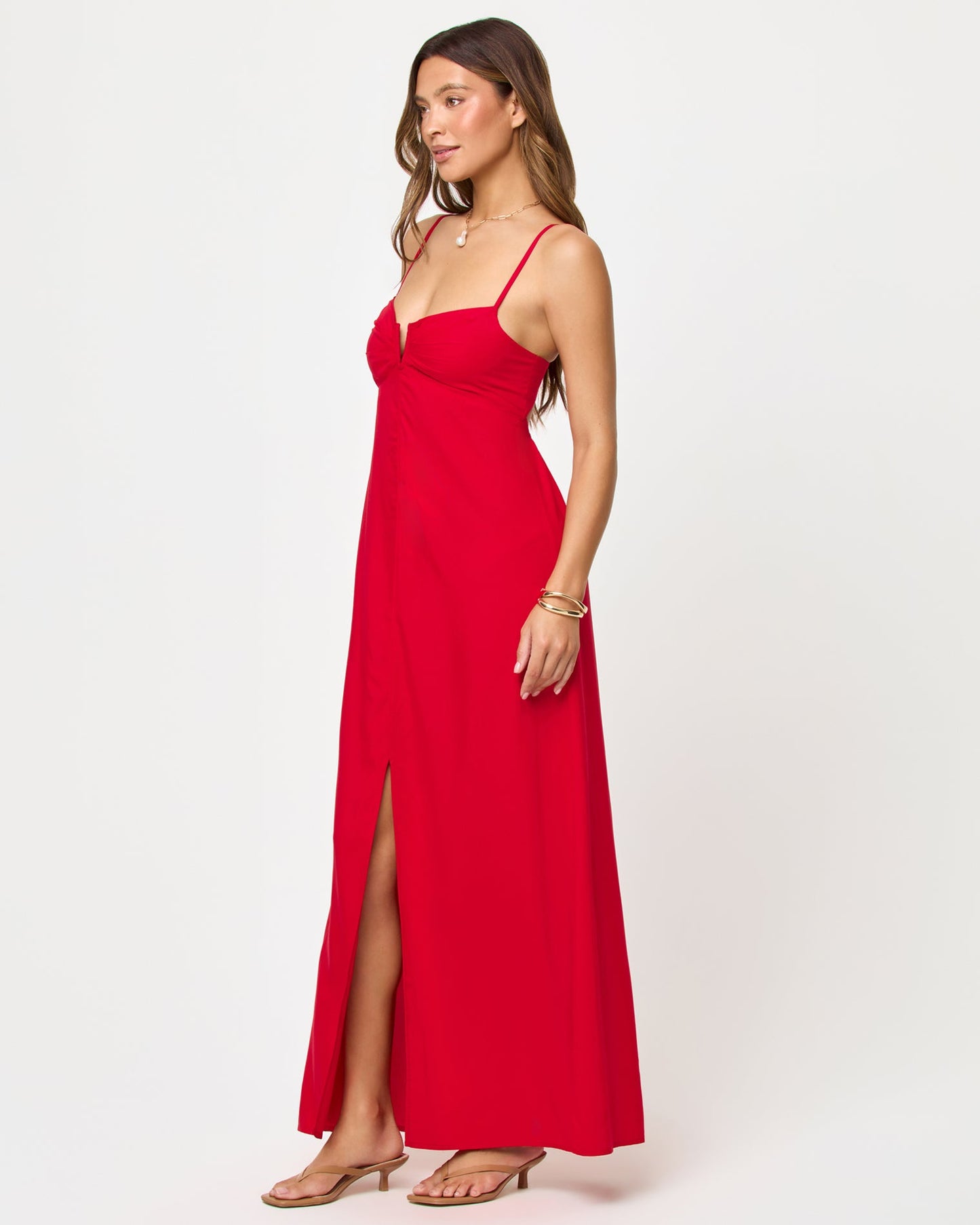 Chara Maxi Dress - Lipstick Red
