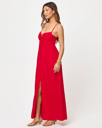 Chara Maxi Dress - Lipstick Red