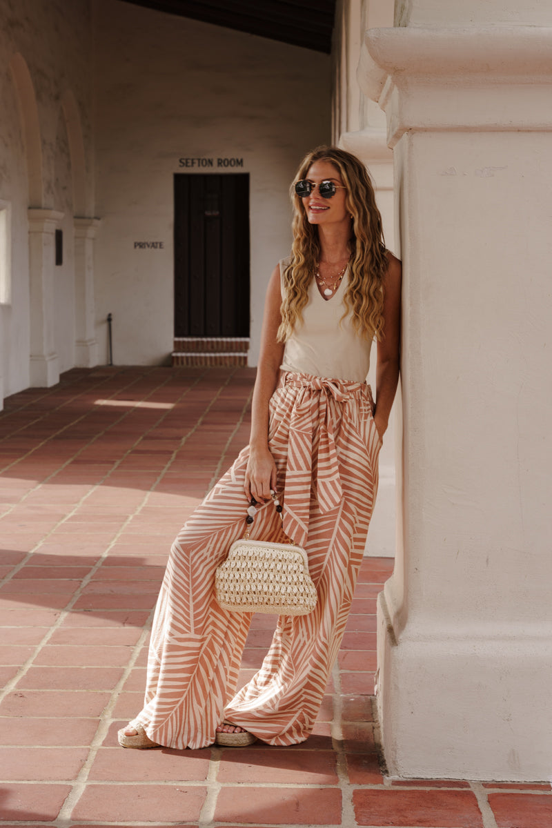 Willow Sleeveless Tank Top Beige