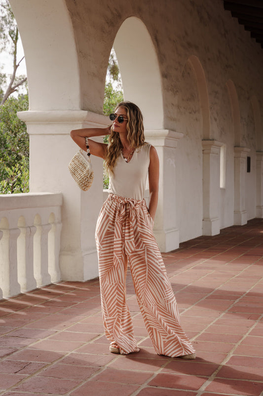 Willow Sleeveless Tank Top Beige