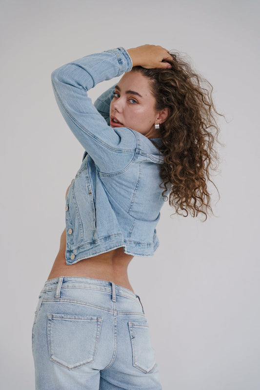 Charlotte Long Sleeve Denim Jacket Light Wash