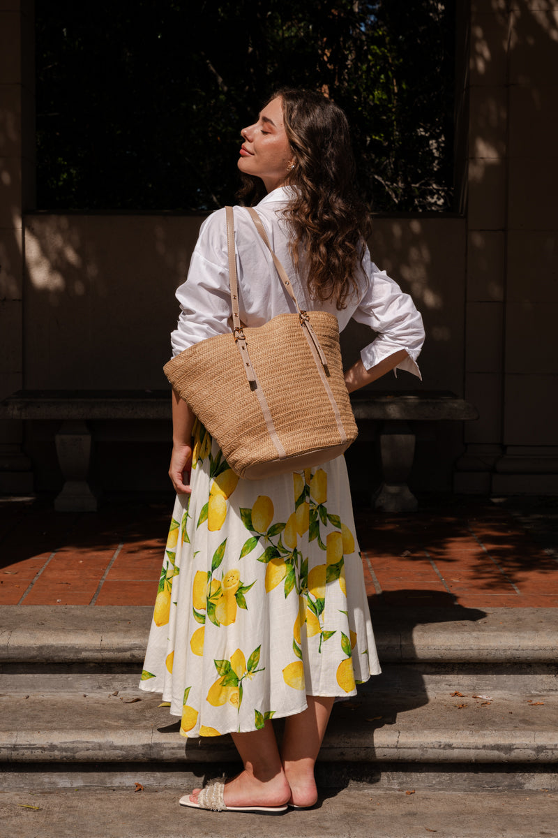 Renata Long Sleeve Button Down Top White