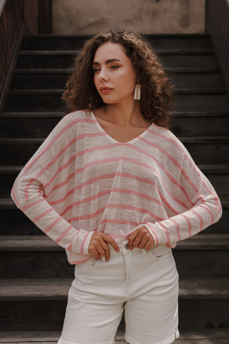 Velora High Rise Denim Shorts White