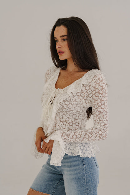 Kennedy High Rise Raw Hem Denim Shorts Light Wash