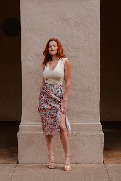 Willow Sleeveless Tank Top Beige