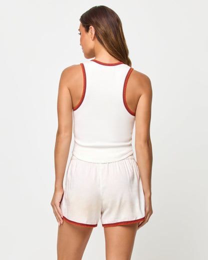 Ash Tank - Cream Fig Poppy