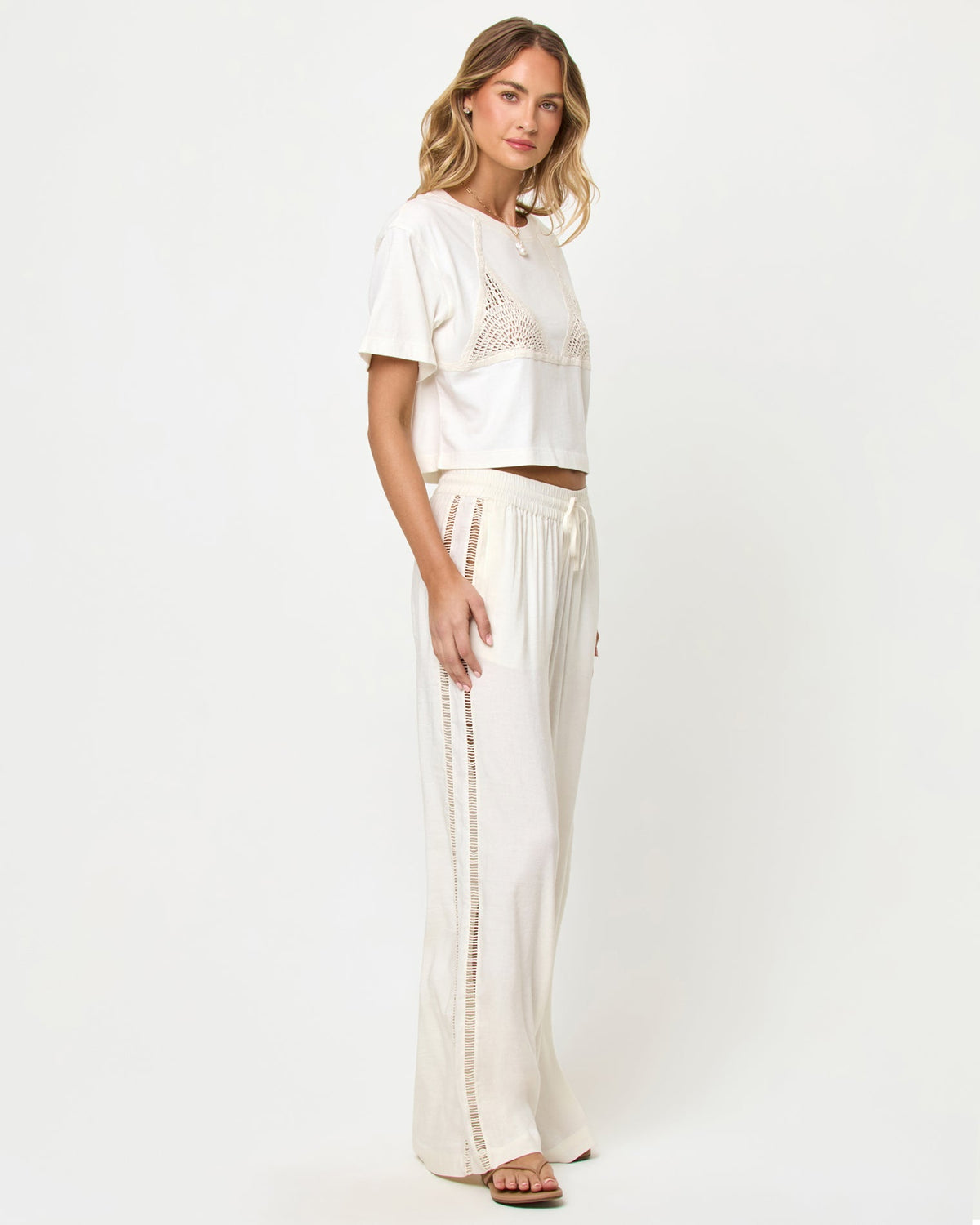 At Your Leisure Pant - Cream-Natural