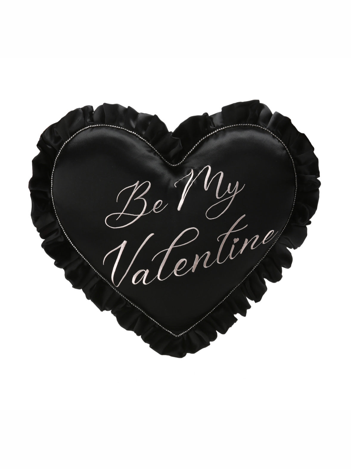 Daniella Heart Pillow (Black)