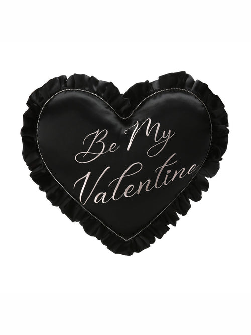 Daniella Heart Pillow (Black)