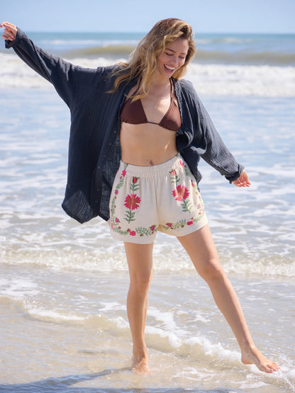 Softest Terry Cloth Shorts - Ivory