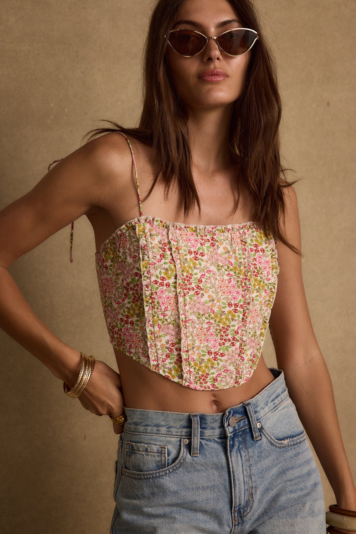 Bay View Floral Corset Top