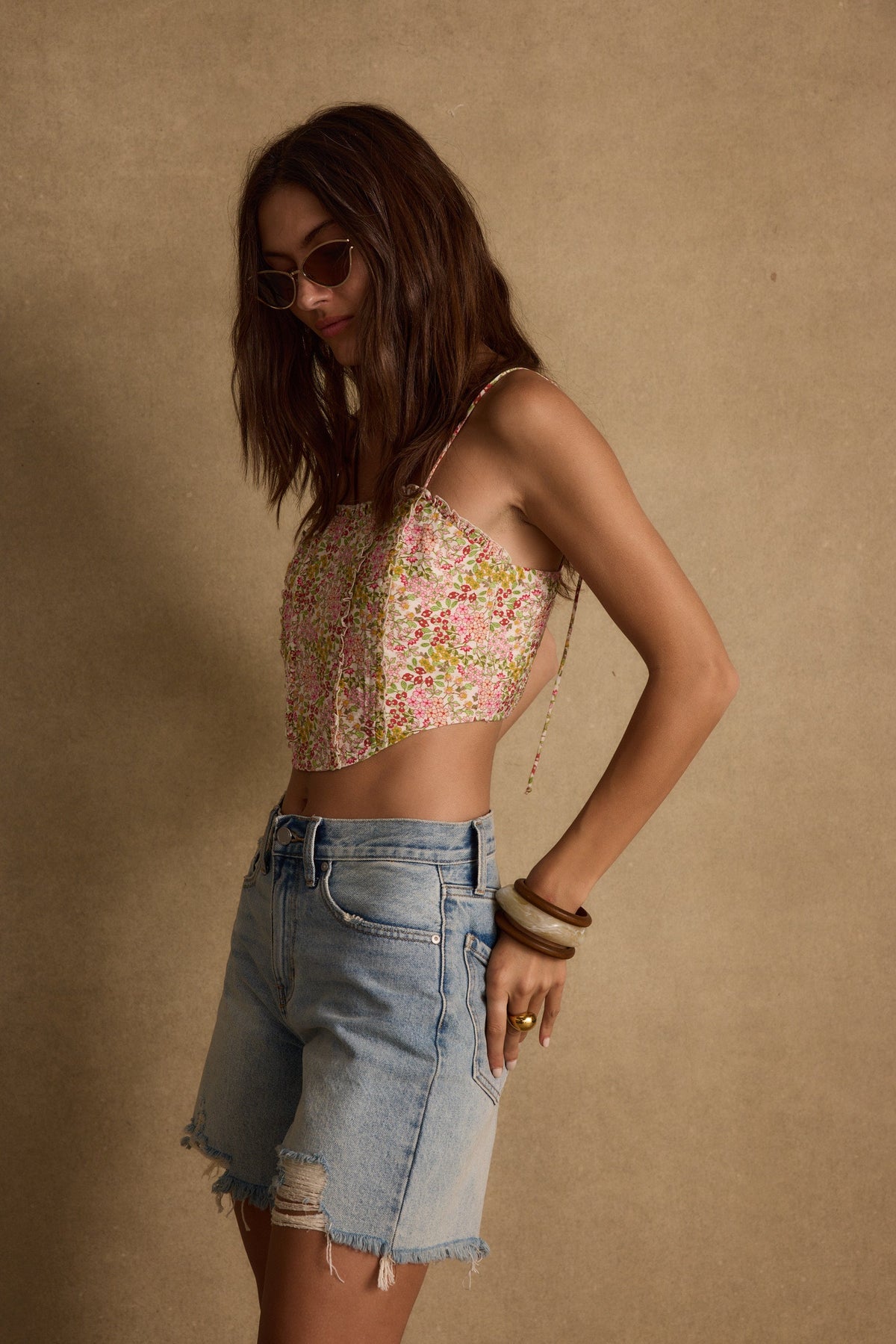 Bay View Floral Corset Top
