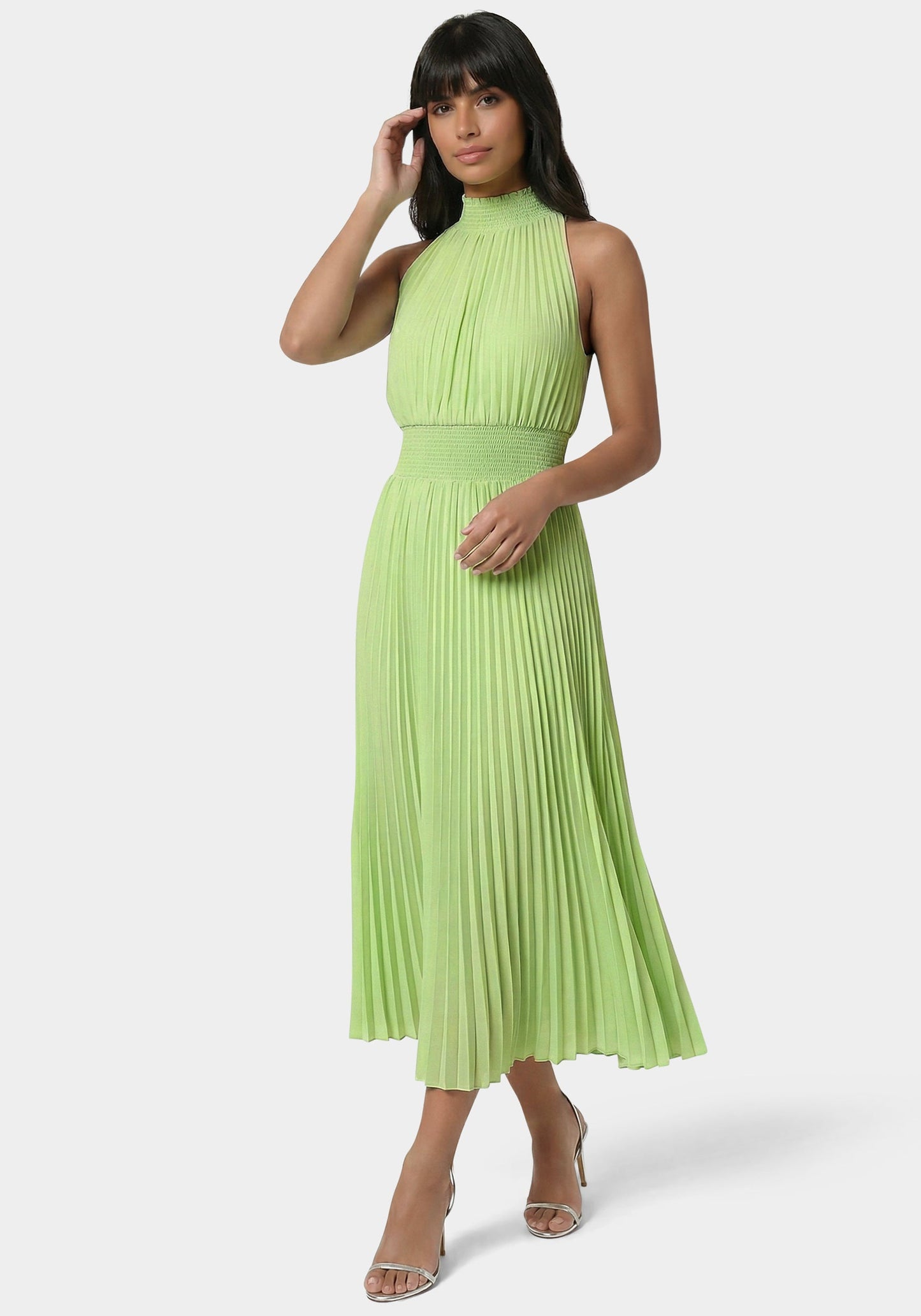 Sleeveless Pleated Dress