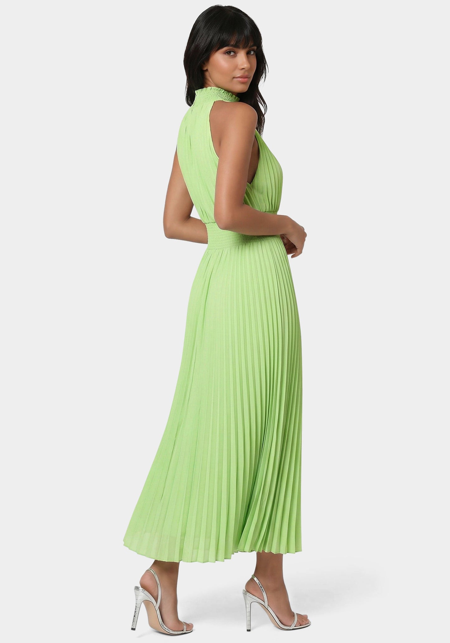 Sleeveless Pleated Dress