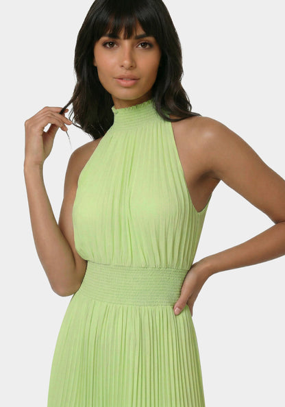 Sleeveless Pleated Dress