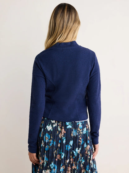 nz by NIC+ZOE Textured Knit Bomber Jacket