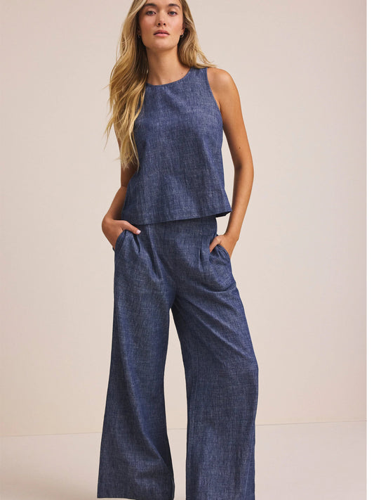 nz by NIC+ZOE Chambray Mix Stevie Tank