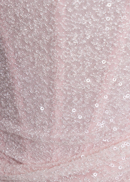 Beauty Treasure Sequin Strapless Gown - Pink