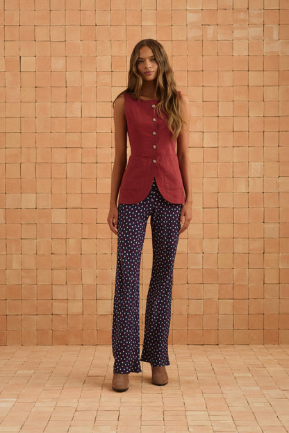Briar Top In Sangria