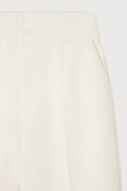Cotton Mix Structured Trousers