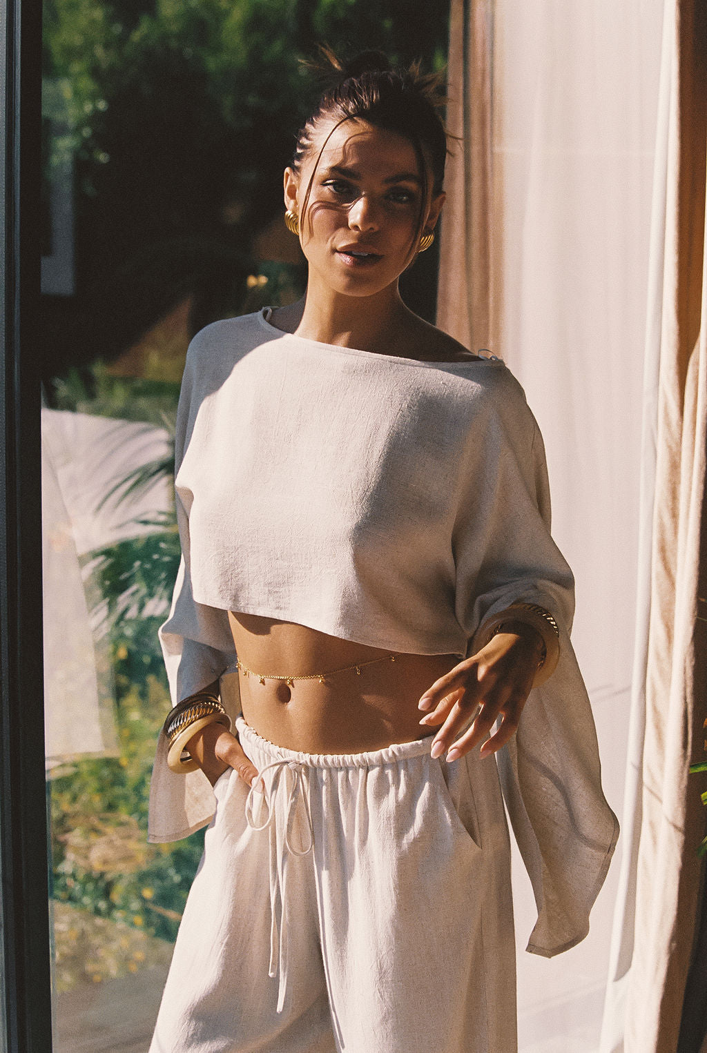 Clear Breeze Natural Linen Top