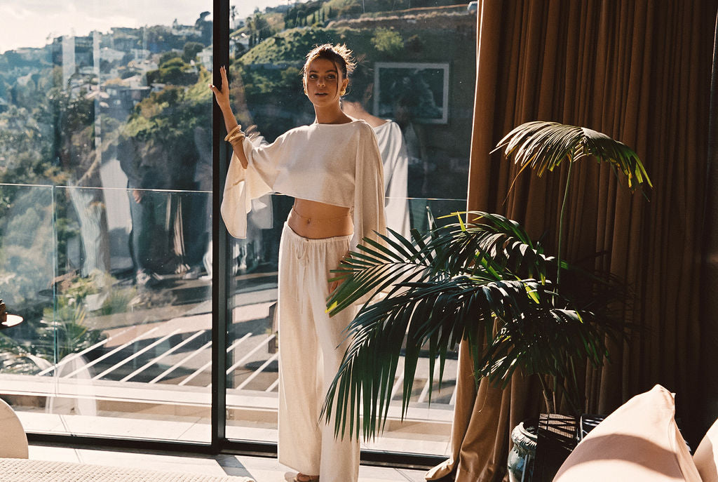 Clear Breeze Natural Linen Top