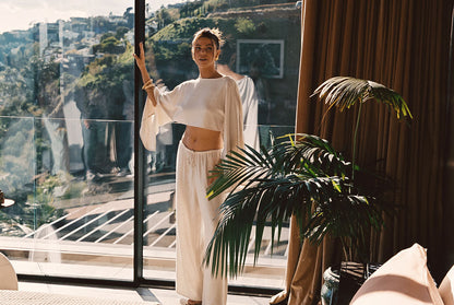 Clear Breeze Natural Linen Top