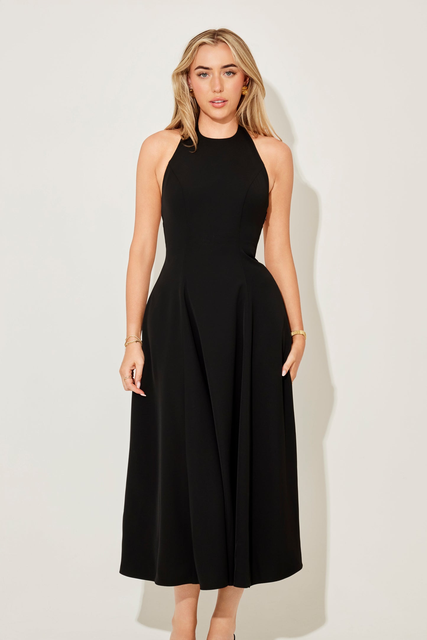 Low Back Midi Dress