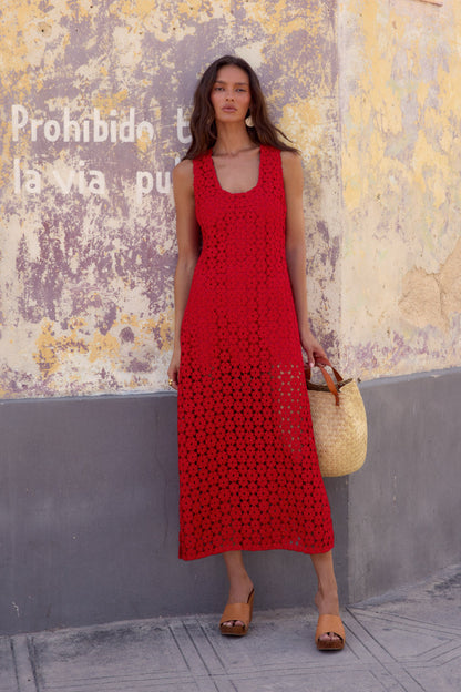 Courtney Dress In Poppy Flower