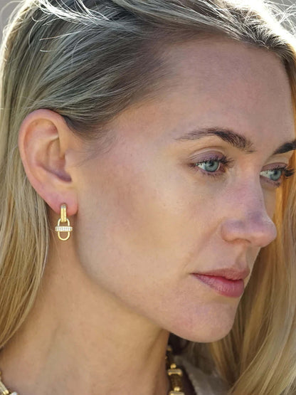 Tat2 Designs Gold Costa Earrings