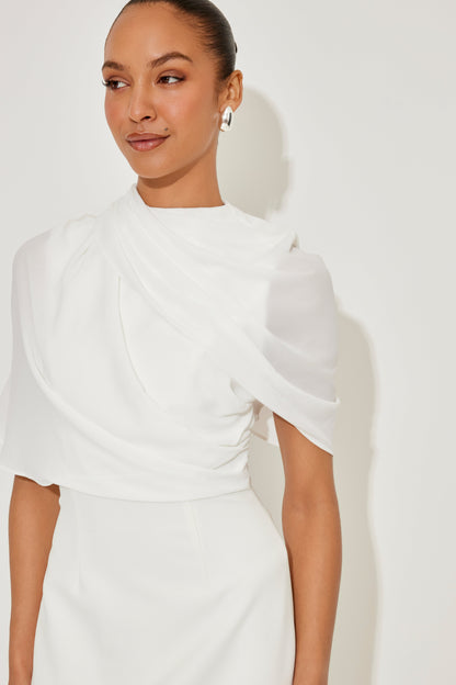 Gathered Midi Dress
