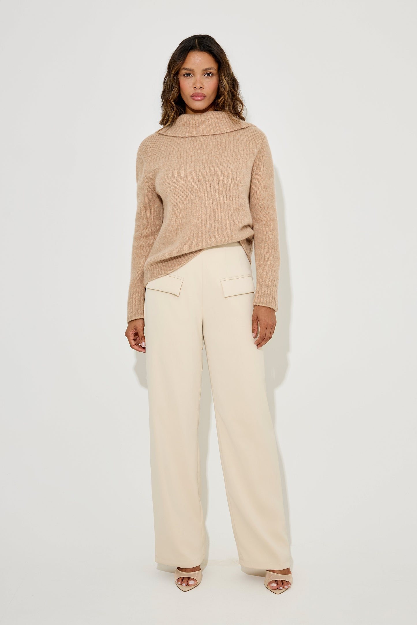 Wool Low Back Knitted Jumper
