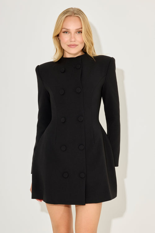 Button Mini Dress