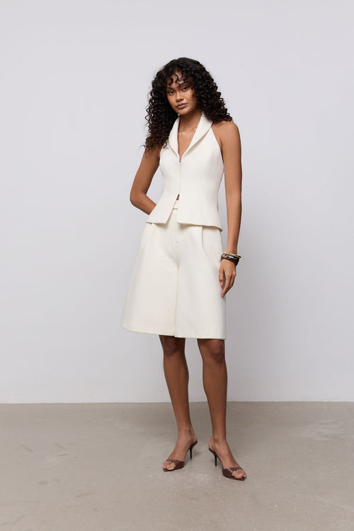 Cotton Mix Long Line Shorts