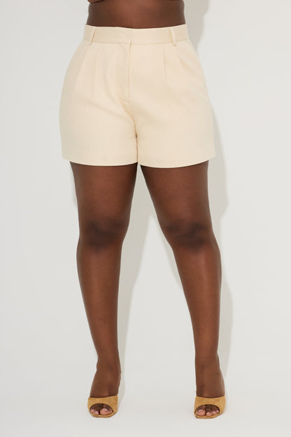 Cotton Mix Tailored Shorts