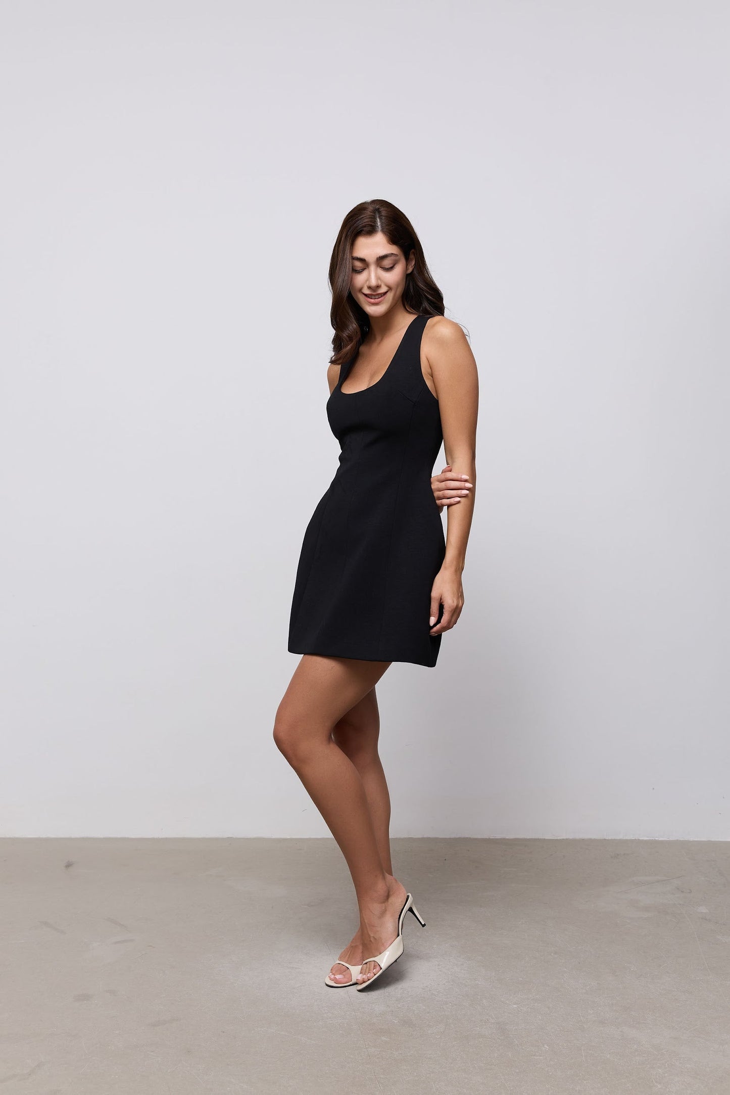 Cotton Mix Volume Mini Dress