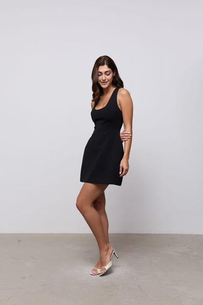 Cotton Mix Volume Mini Dress