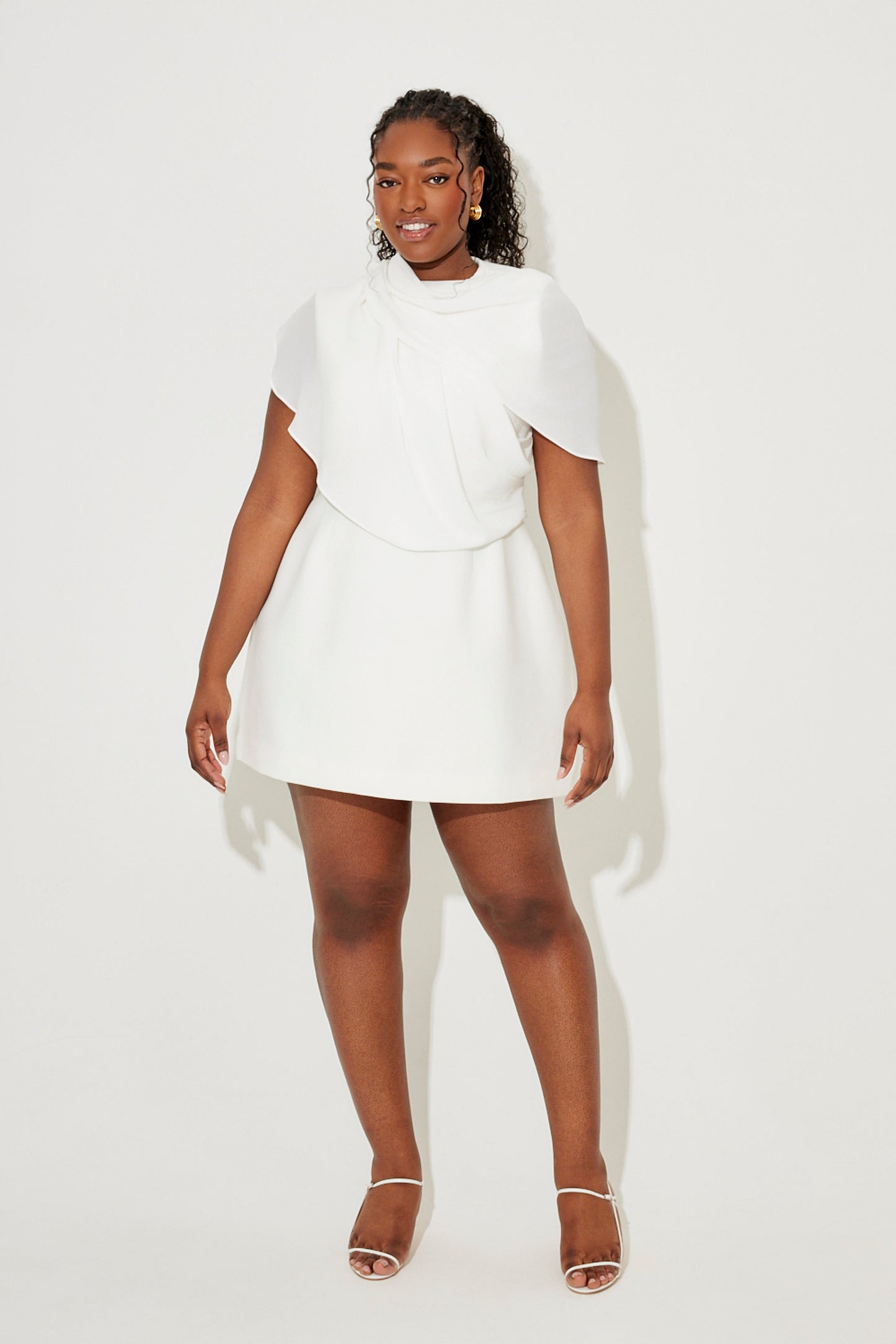 Gathered Mini Dress