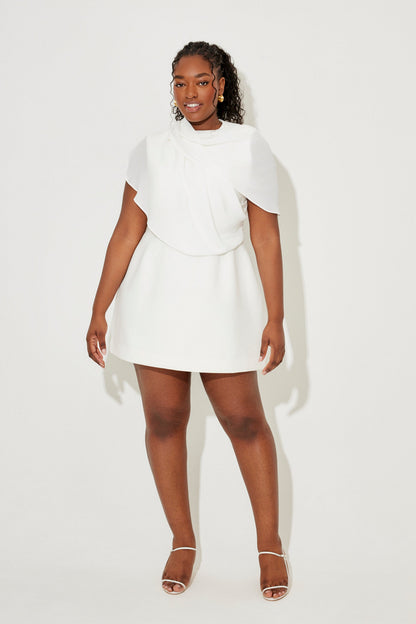 Gathered Mini Dress