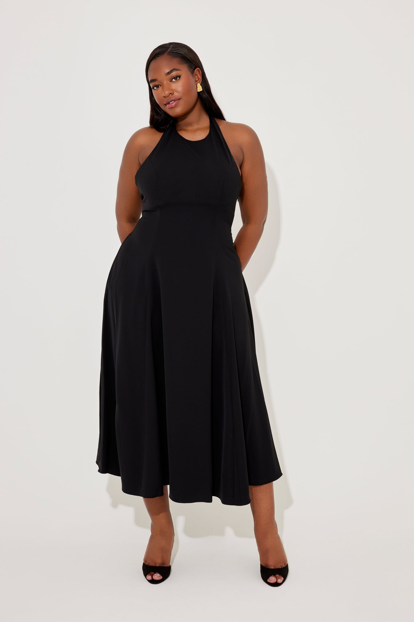 Low Back Midi Dress