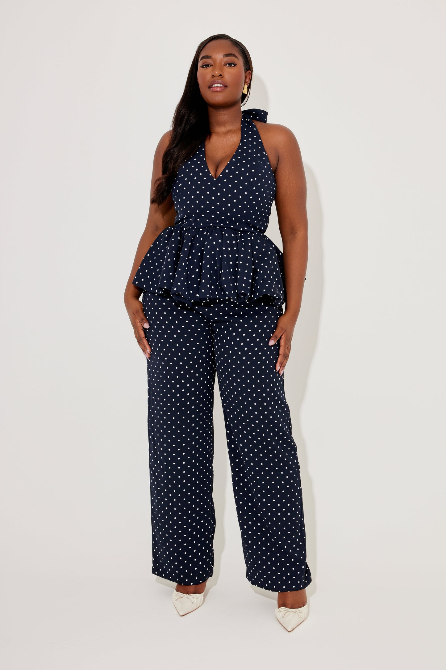 Polka Dot Wide Legs