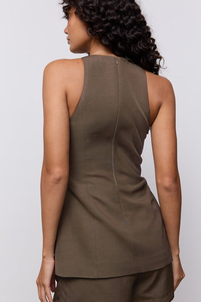 Linen Mix Waistcoat