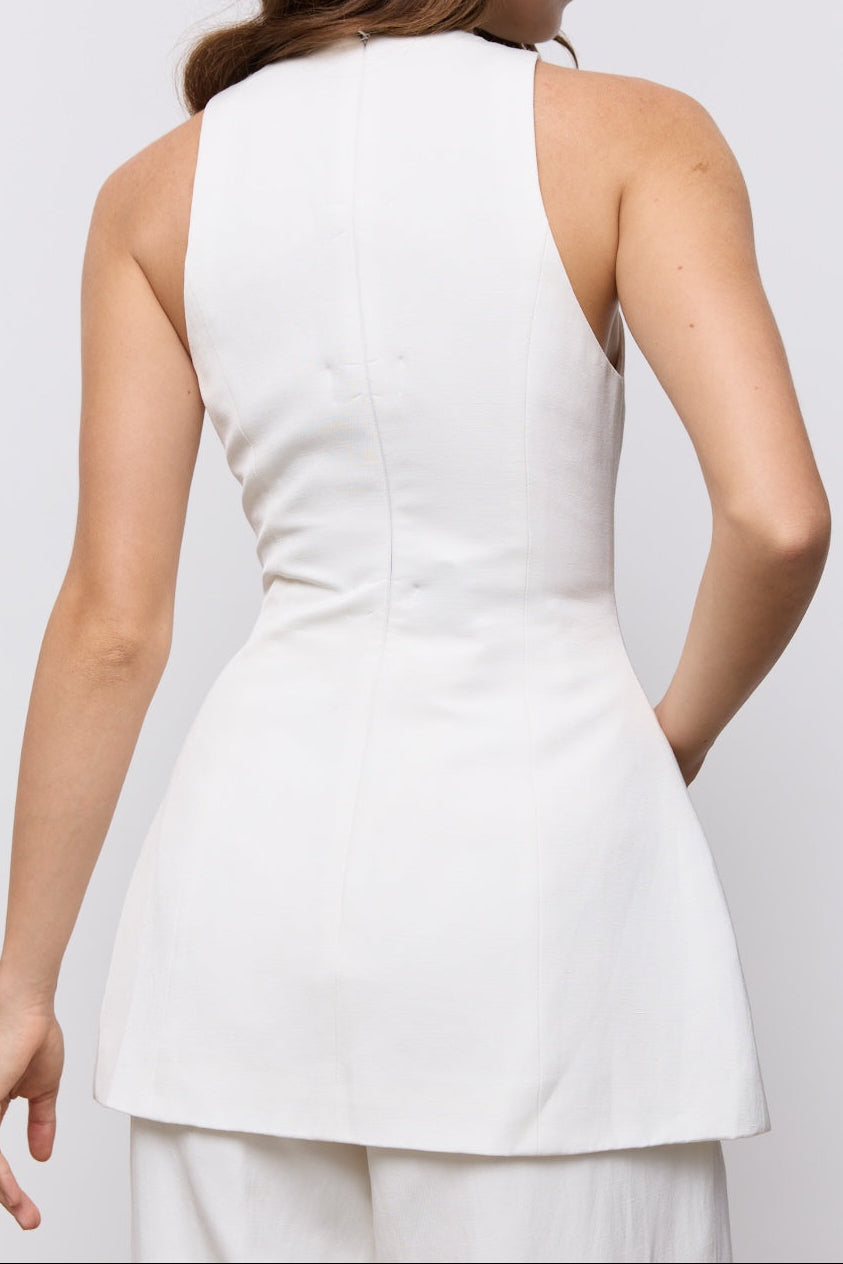 Linen Mix Waistcoat