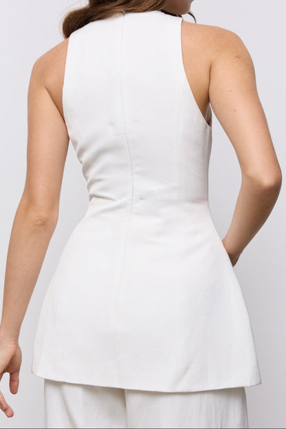 Linen Mix Waistcoat