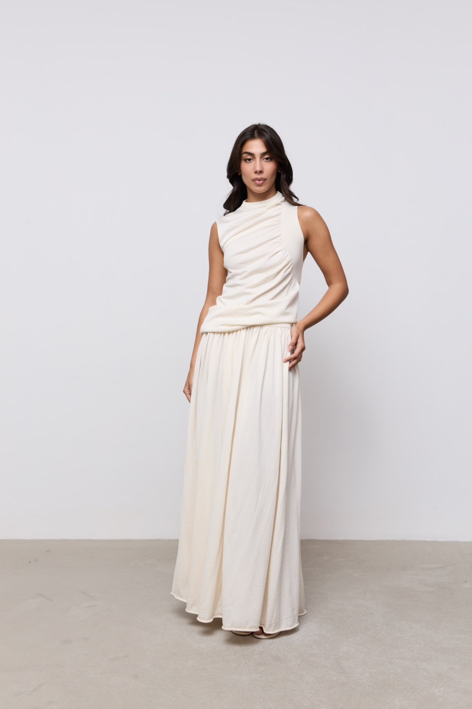Sheer Knitted Maxi Skirt