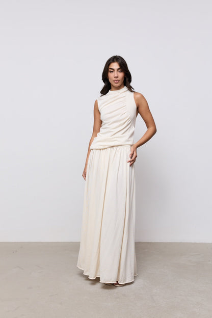 Sheer Knitted Maxi Skirt